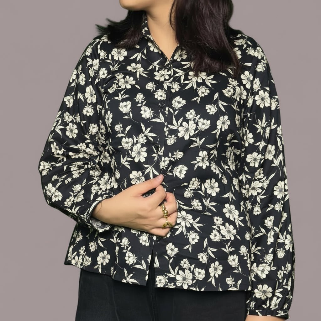 Black Floral ShirtShirts