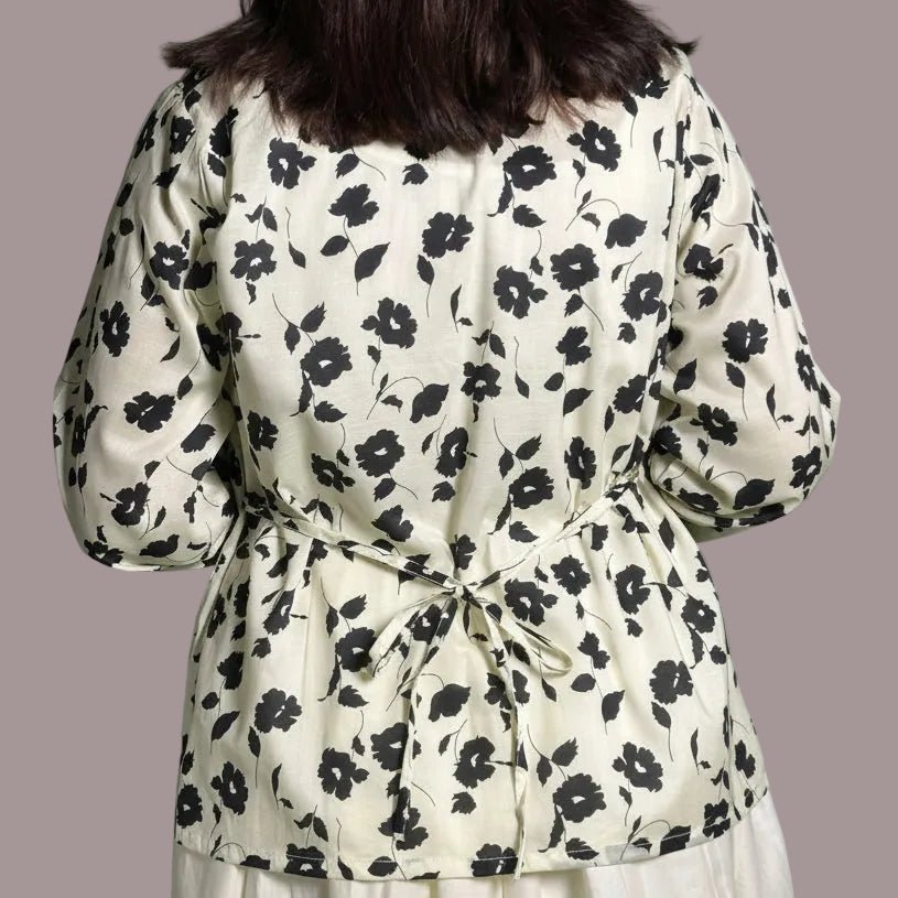 Ivory Floral ShirtShirts
