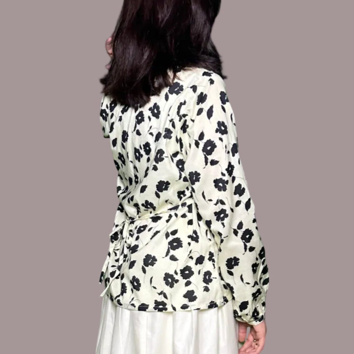 Ivory Floral ShirtShirts