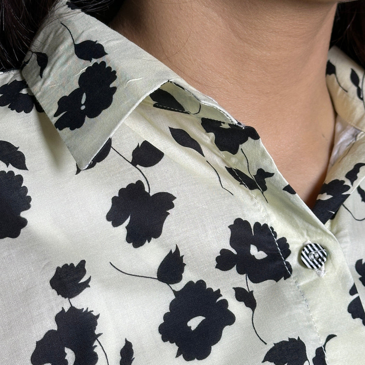 Ivory Floral ShirtShirts