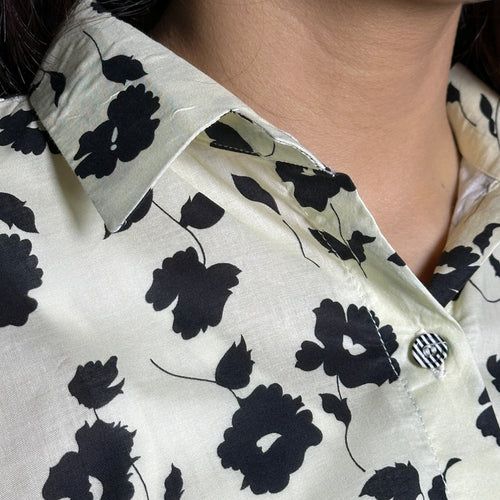 Ivory Floral ShirtShirts