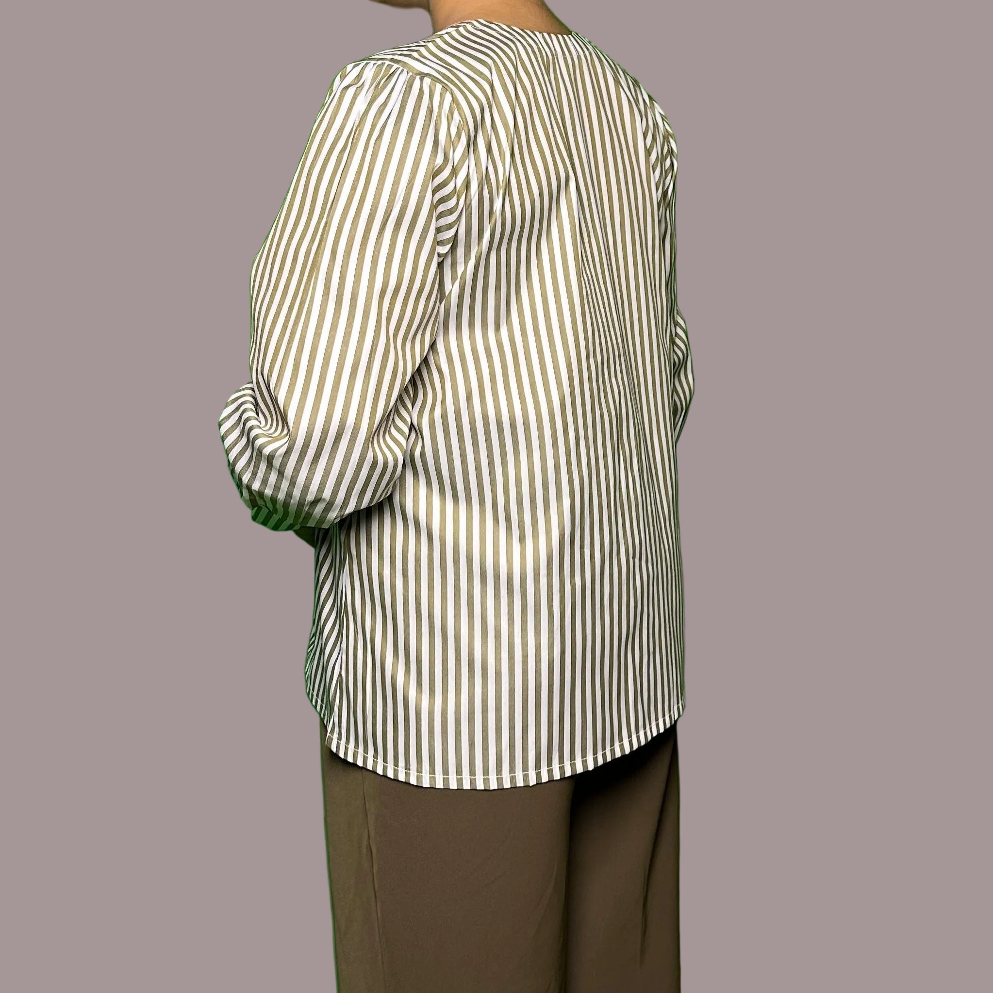 Olive Pinstripe ShirtShirts
