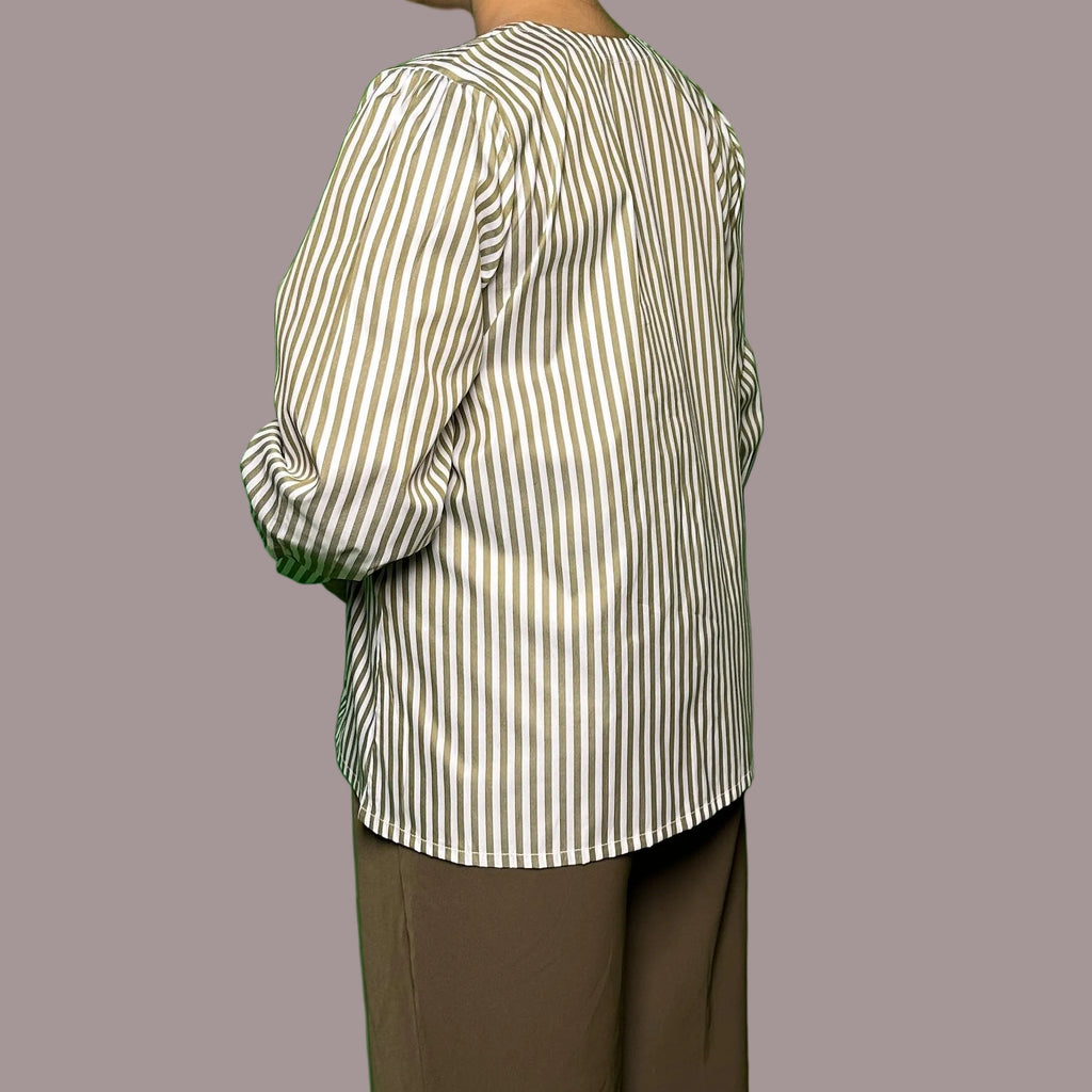 Olive Pinstripe ShirtShirts