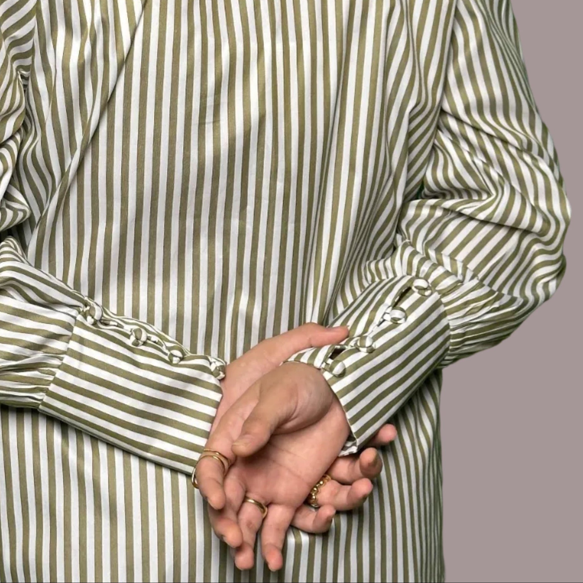 Olive Pinstripe ShirtShirts