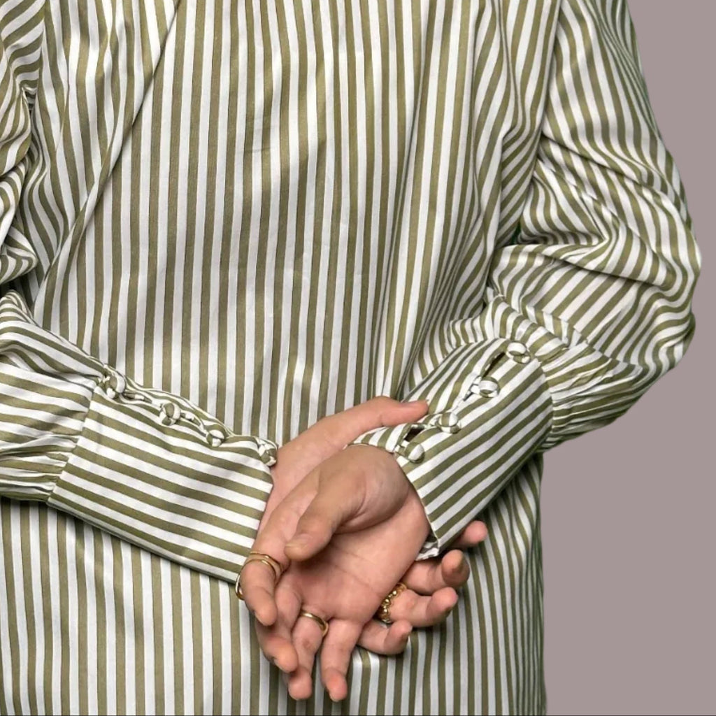 Olive Pinstripe ShirtShirts