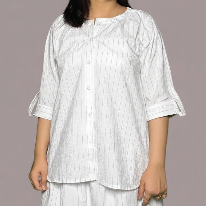 White Pinstripe ShirtShirts